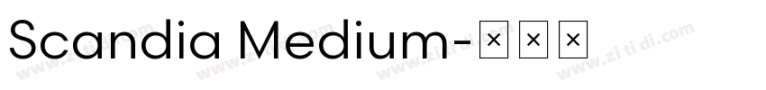 Scandia Medium字体转换